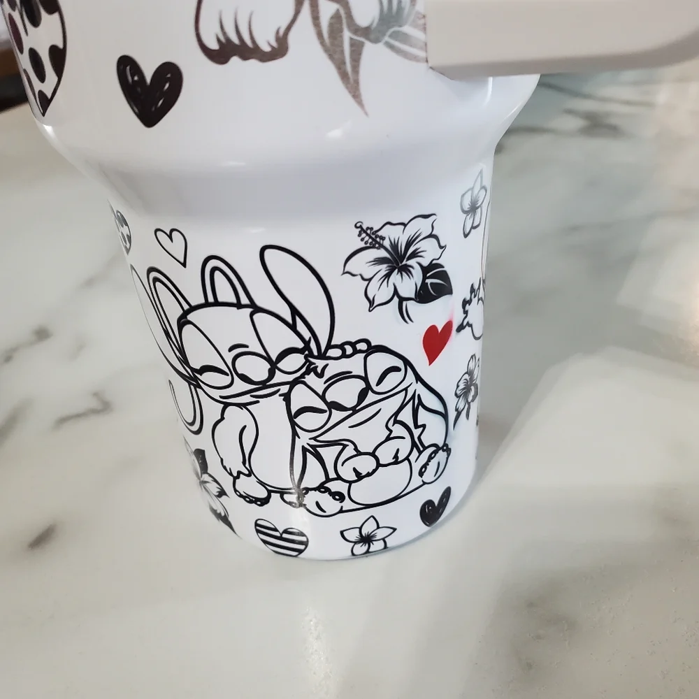 Stitch & Angel LOVE 40oz Traveler Tumbler 🎉sale